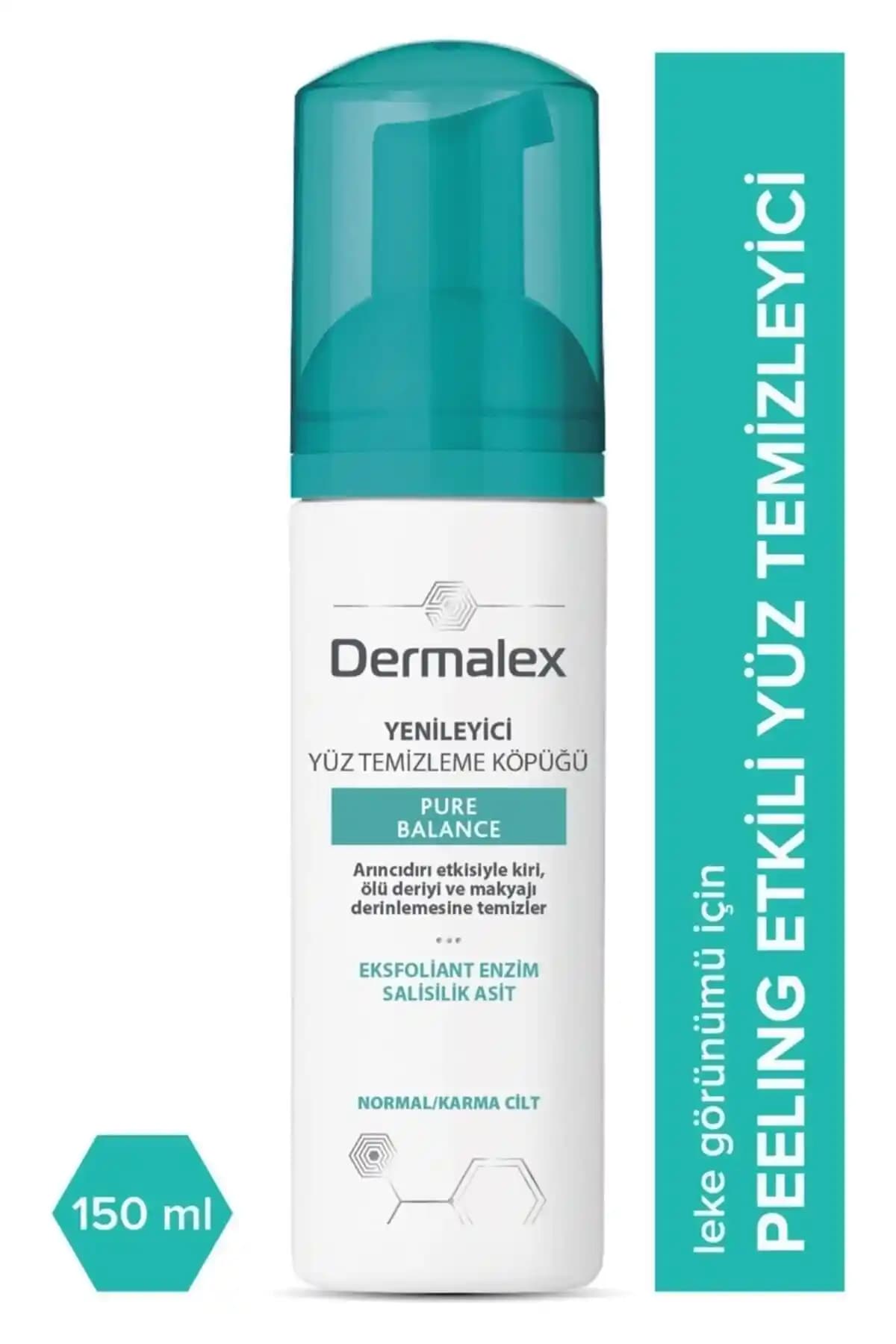 Dermalex Pure Balance Temizleyici Köpük Mousse: Hassas Ciltler İçin Derinlemesine Temizlik