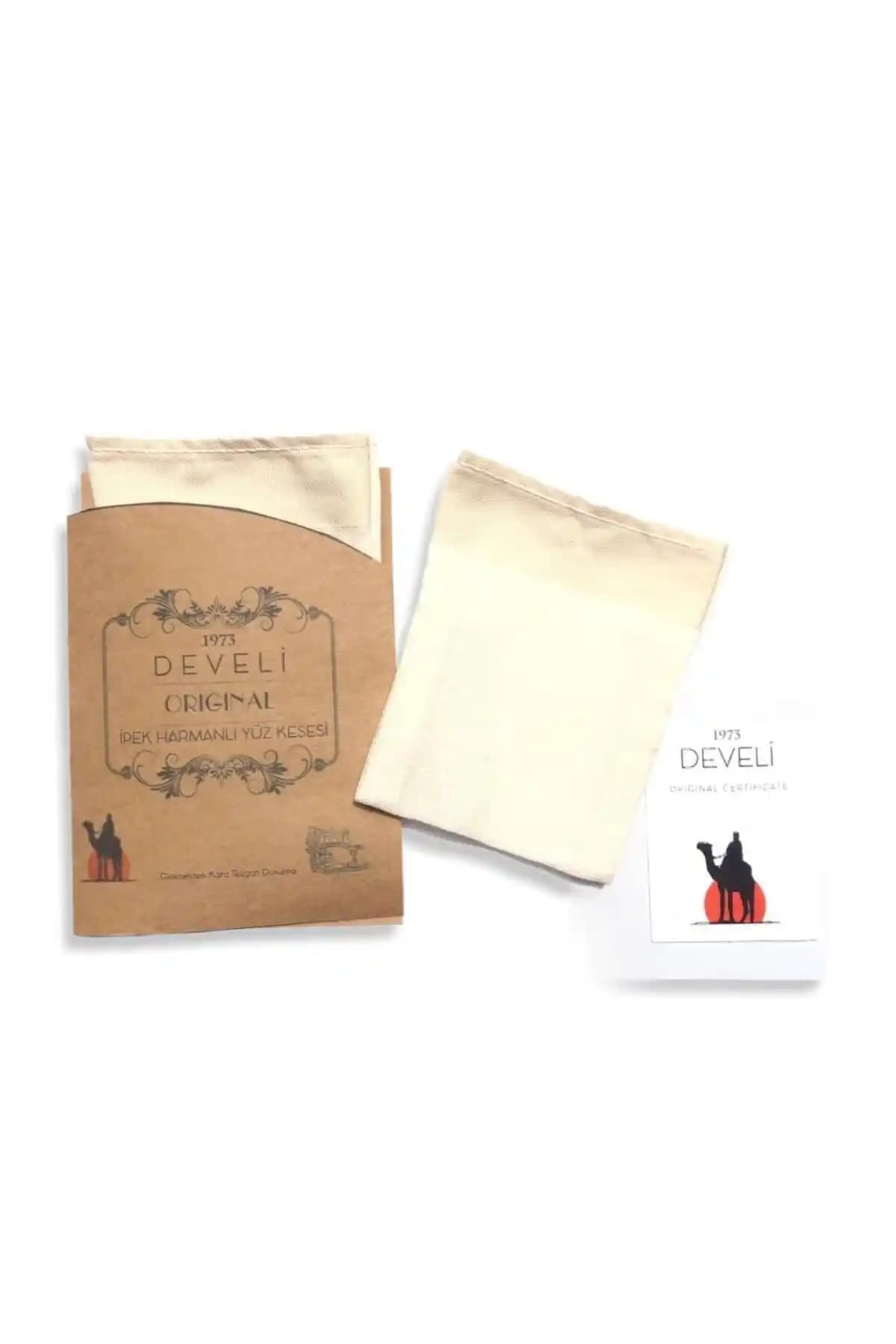 Develi 1973 Doğal İpek Harmanlı Mini Yüz Kesesi Cilt Temizliği ve Bakımı İçin