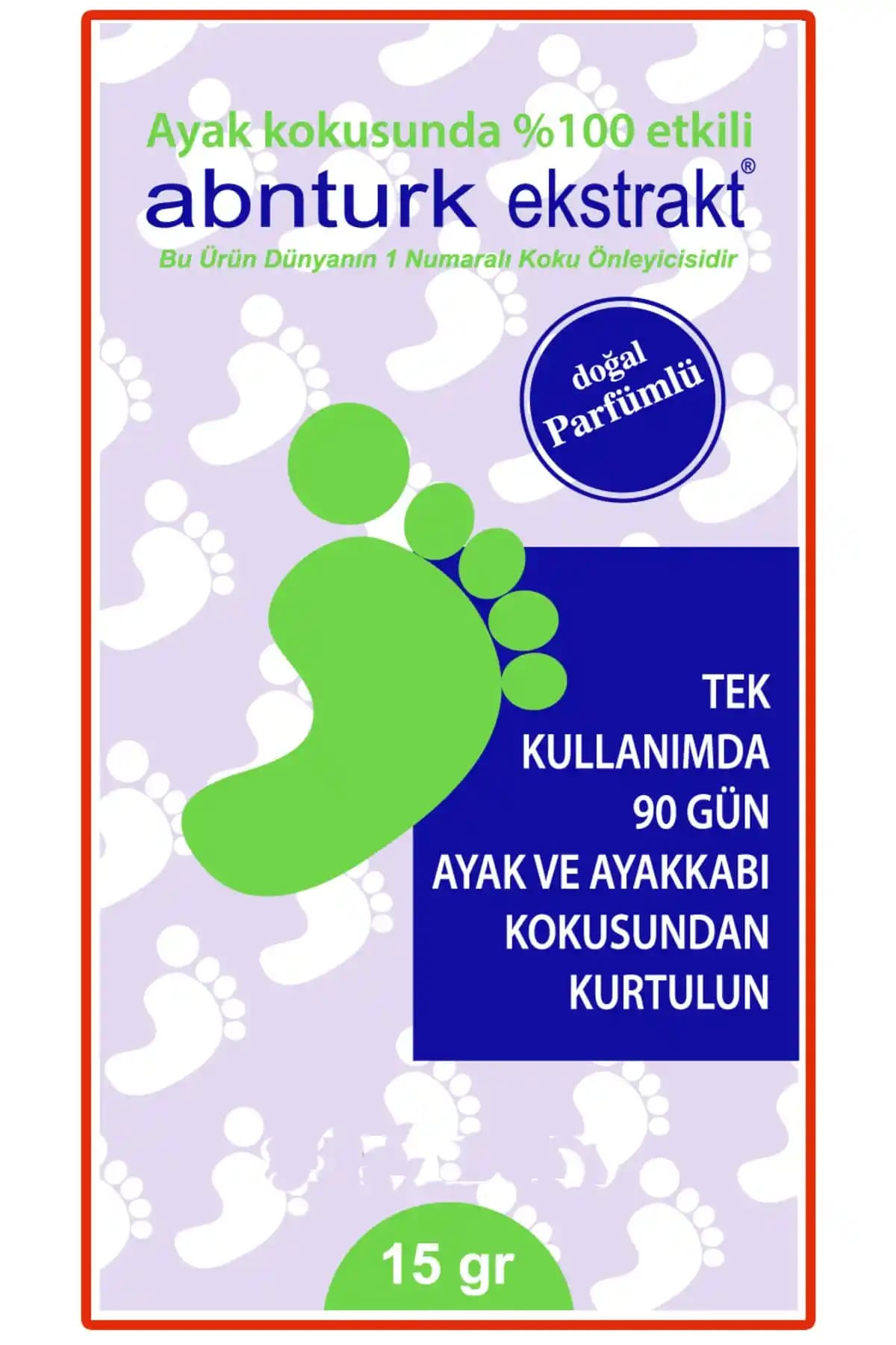 Doğal Parfümlü Ayak Kokusu Giderici Toz 12'li Paket Hijyen ve Ferahlık Sağlar