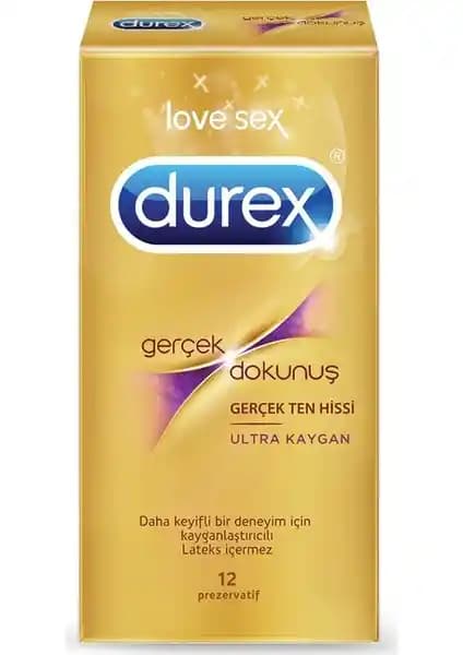 Durex Gerçek Dokunuş Ultra Kaygan Prezervatif: Güvenli ve Konforlu Koruma Seçeneği