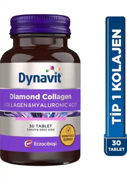 Dynavit Diamond Collagen & Hyaluronic Acid Kompleksi ile Cilt, Saç ve Tırnak Sağlığını Destekleyen Takviye Ürünleri