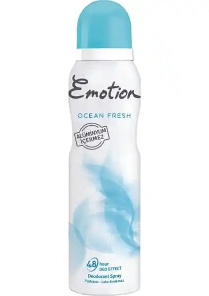 Emotion Ocean Fresh Kadın Sprey Deodorant: Ferah ve Güvenli Günlük Kullanım İçin