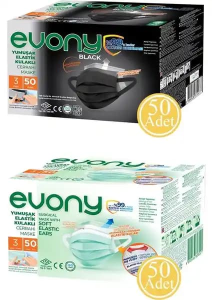 Evony Siyah ve Yeşil Elastik Kulaklı Maskeler: Konfor ve Güvenlik Odaklı Detaylı İnceleme