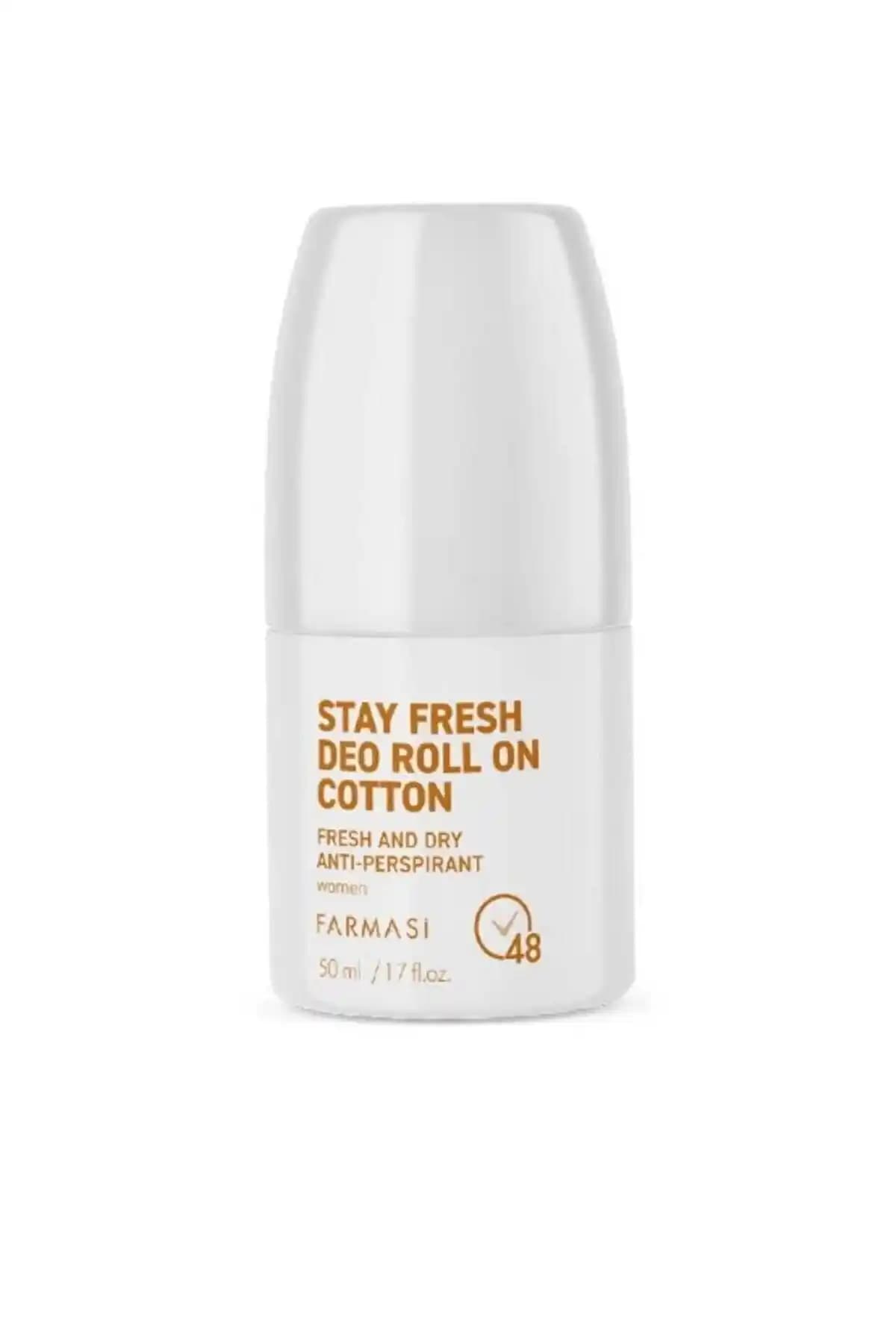 Farmasi Stay Fresh Deo Roll On Cotton 50 ml Doğal ve Etkili Günlük Deodorant