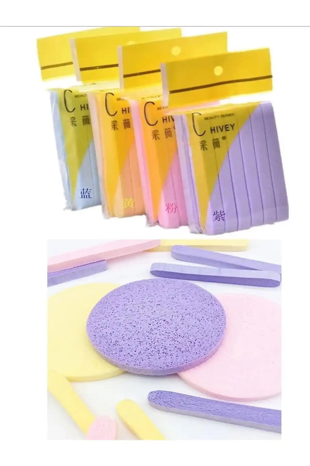 Fashion Base 12 Adet Sıkıştırılmış Makyaj Yüz Temizleme Süngeri Seti