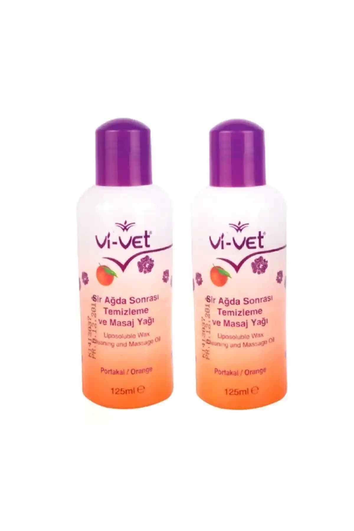 Genel Markalar Vi Vet Ağda Temizleme ve Masaj Yağı Portakal 125ml 2'li Paket Organik Cilt Bakımı