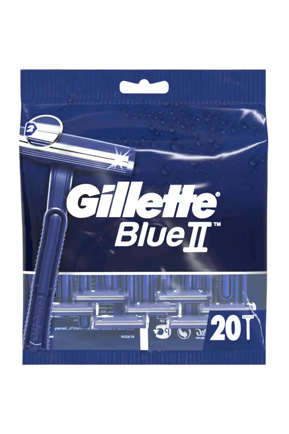 Gillette Blue 2 Tıraş Bıçağı 20'li Poşet: Pratik ve Hijyenik Kullanım İçin Uygun Seçenek