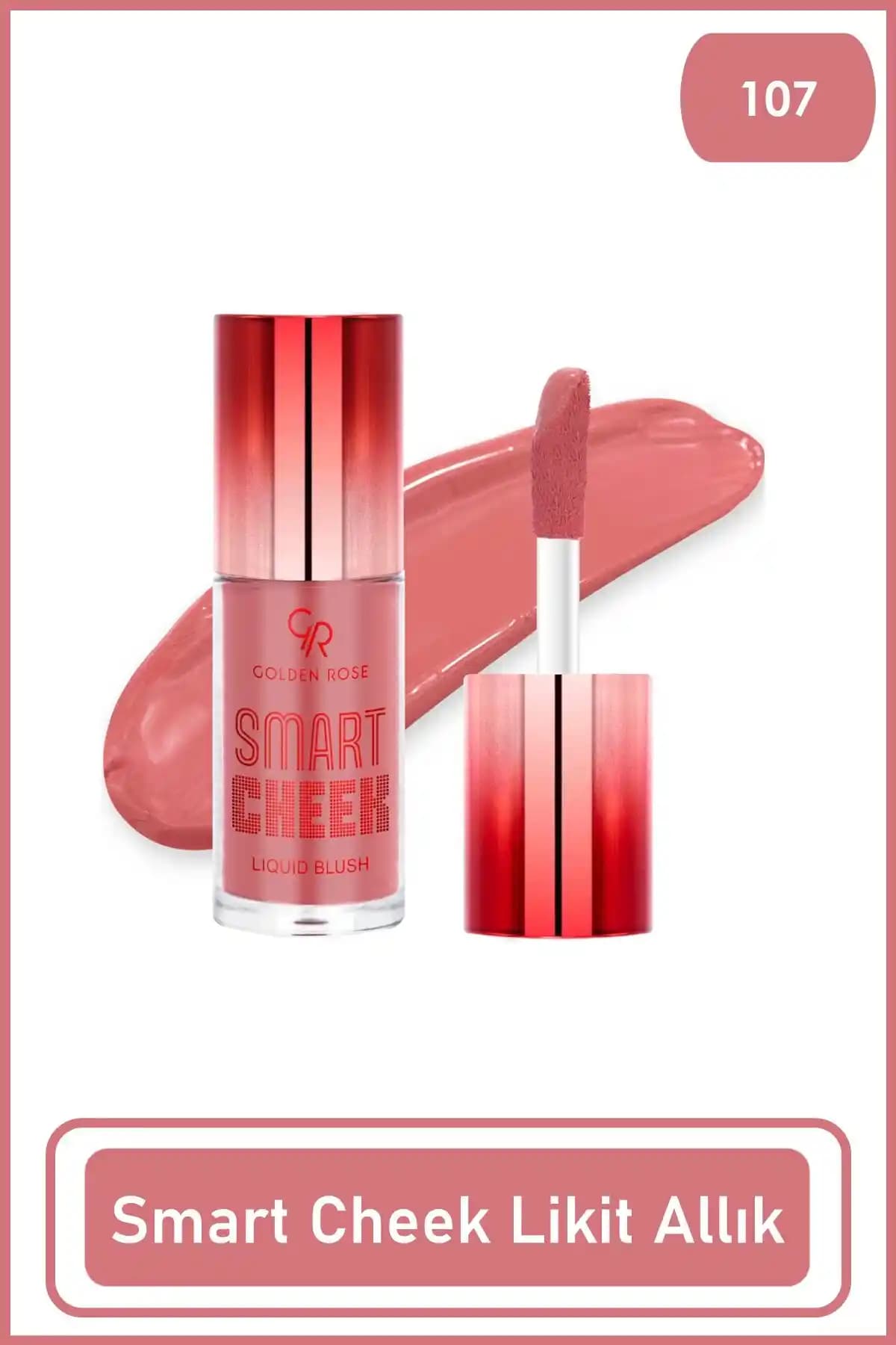 Golden Rose Smart Cheek Liquid Blusher 107 Mercan: Doğal ve Parlak Görünüm İçin Mükemmel Seçenek