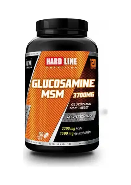 Hardline Nutrition Glucosamine MSM 120 Tablet Eklem Sağlığını Güçlendiren Takviye