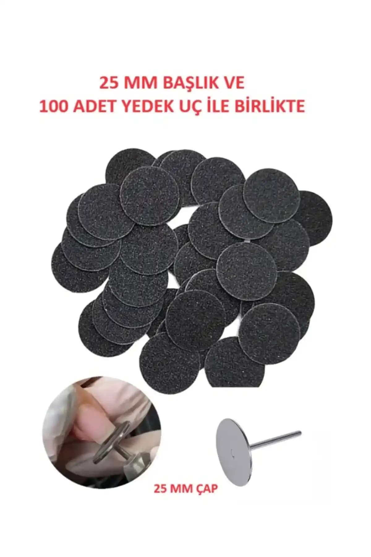 Helios 25 MM Pododisk Başlık ve Tek Kullanımlık Pedler ile Hijyenik Ayak ve Tırnak Bakımı