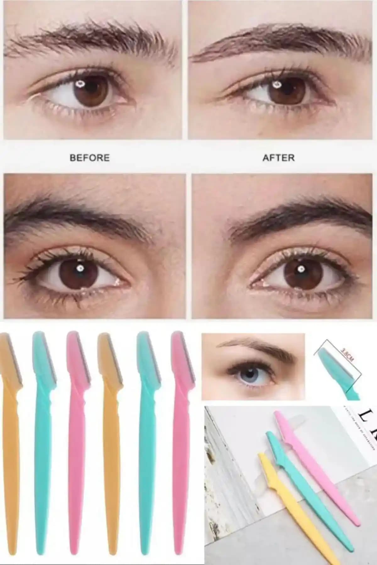 İBOVİA Kaş-yüz Ustrası 3'lü: Estetik ve Kullanışlı Bakım Çözümü