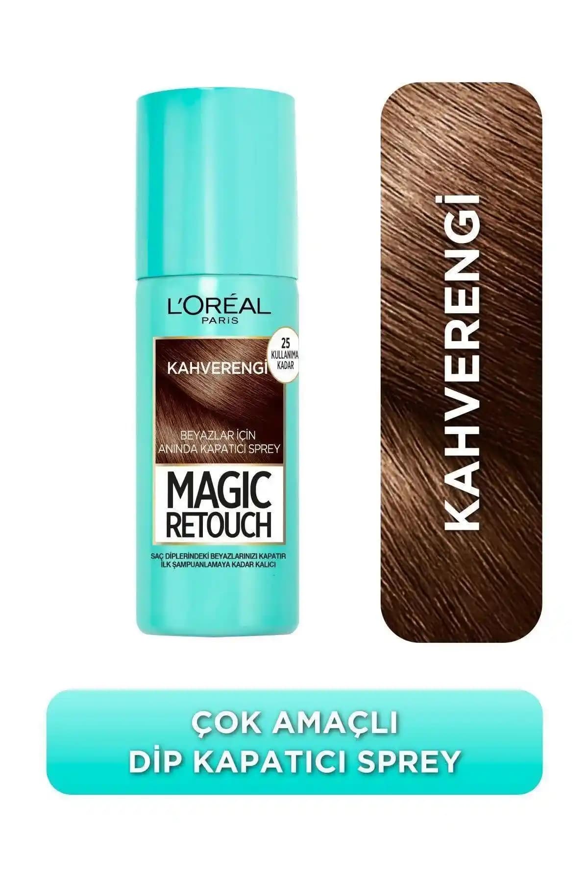 L'Oreal Paris Magic Retouch Beyaz Saçlar İçin Kapatıcı Kahverengi Sprey Özellikleri ve Kullanım İpuçları