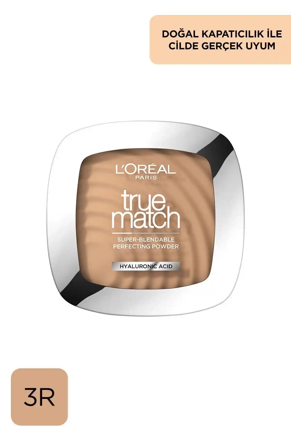 L'Oreal Paris True Match Pudra 3.R/3.C Rose Beige Doğal ve Şık Görünüm Sunan Hafif Toz Pudra