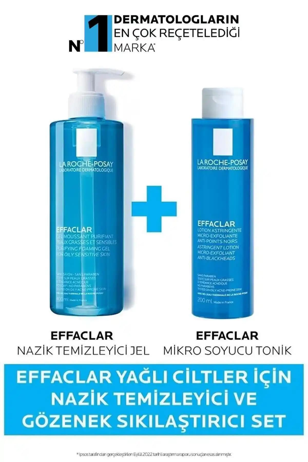 La Roche Posay Effaclar Yağlı Ciltler İçin Temizleyici ve Gözenek Sıkılaştırıcı Set Özellikleri