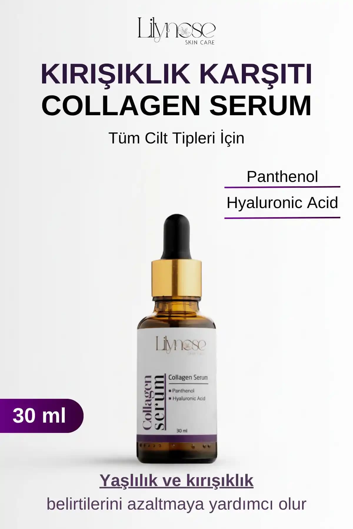 Lilynose Collagen Serumu: Yaşlanma ve Kırışıklık Karşıtı Güçlü Cilt Bakım Çözümü