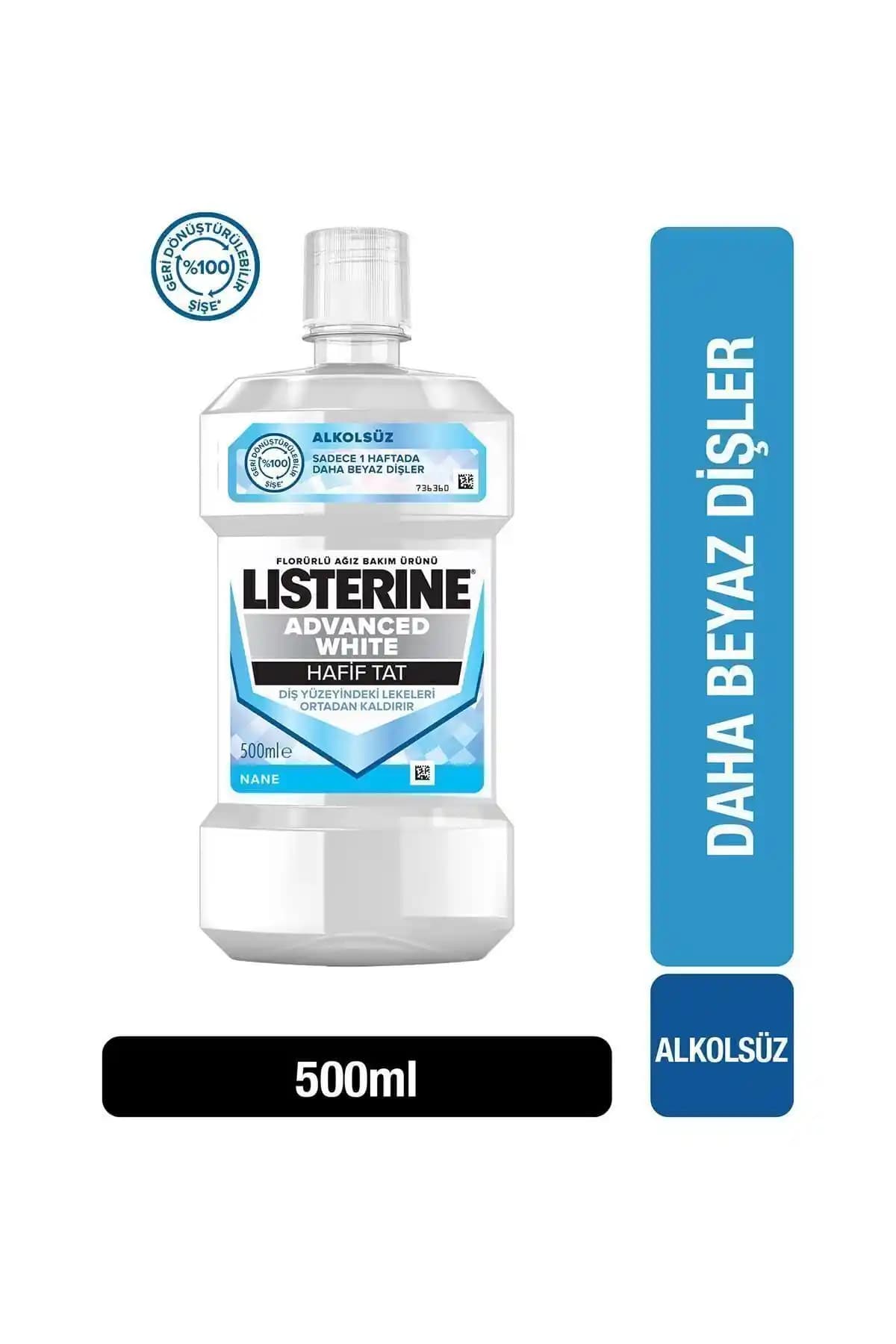 Listerine Advanced White Hafif Tat 500 ml Ağız Bakım Suyu Detaylı İnceleme ve Kullanıcı Yorumları