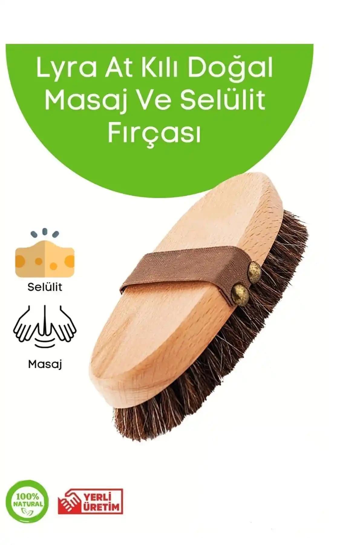 Lyra At Kılı Doğal Masaj ve Selülit Fırçası: Etkili ve Doğal Cilt Bakım Aracı