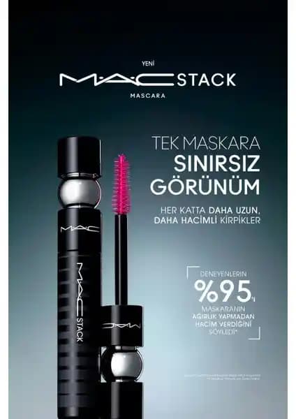 MAC Stack Siyah Maskara: Hacim ve Uzama Sağlayan Pratik Makyaj Ürünü