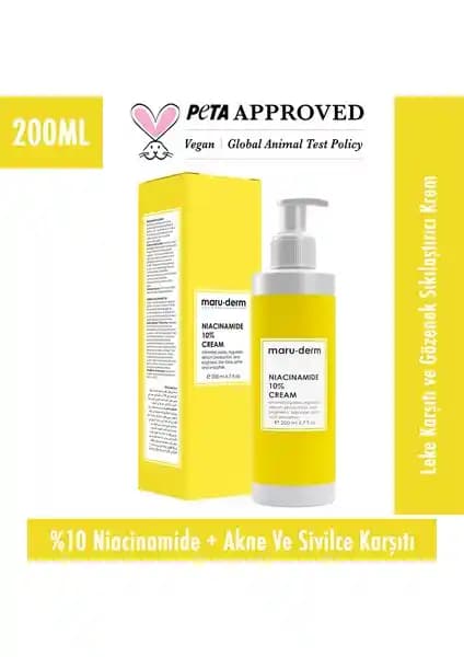 Maru.derm Niacinamide %10 Krem: Leke ve Sivilce İzleri İçin Etkili Cilt Bakım Ürünü