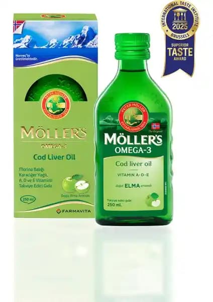 Möller's Elma Aromalı Omega-3 Balık Yağı: Yüksek Kaliteli Doğal Takviye ve Sağlık Faydaları