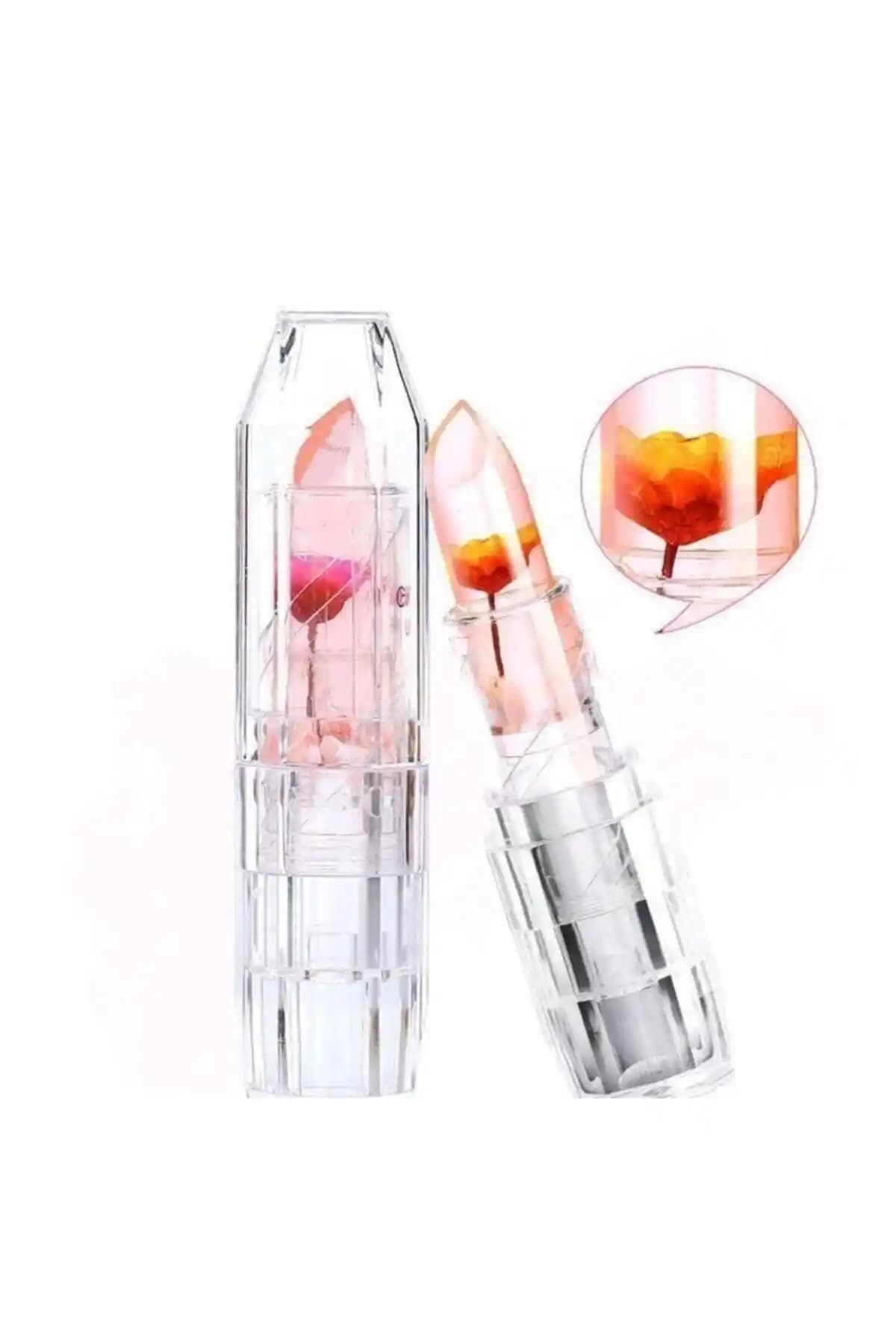 MST COSMETİC Çiçekli Dudak Nemlendirici Sihirli Ruj Günlük Kullanım İçin Uygun