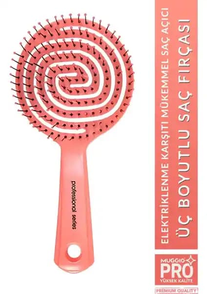 Muggio Pro Üç Boyutlu Saç Fırçası Tarak: Yenilikçi ve Çok Yönlü Saç Bakım Çözümü