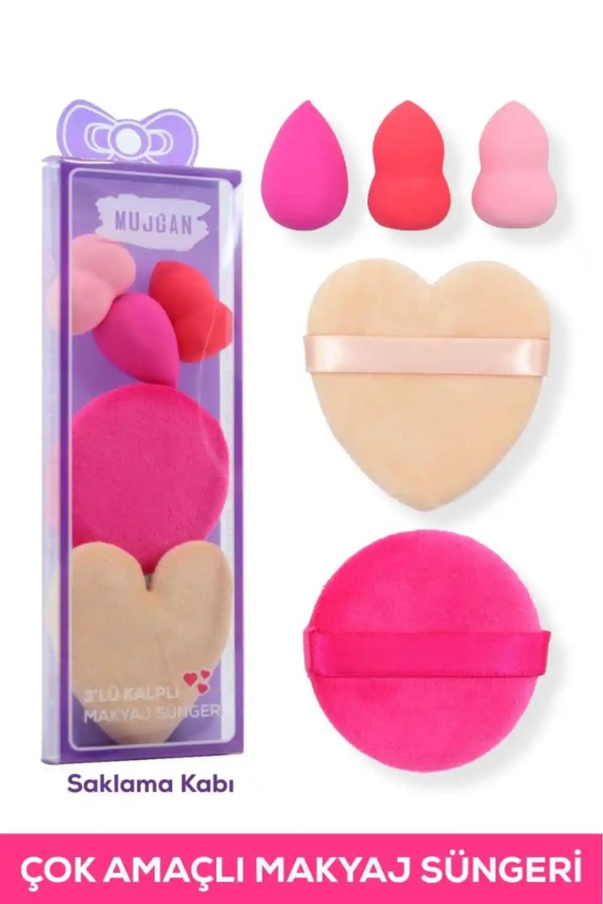 MUJGAN 5'li Çok Amaçlı Pudra ve Fondöten Makyaj Sünger Seti İncelemesi ve Kullanım Rehberi