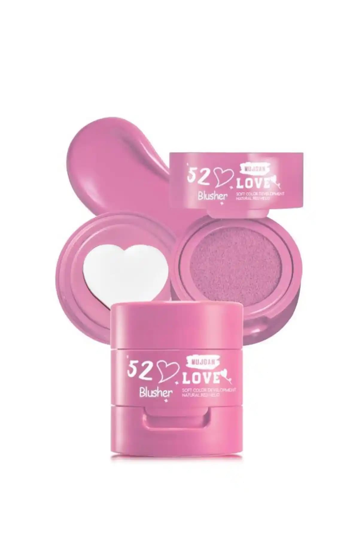 MUJGAN Kalp Detaylı Süngerli Sıvı Allık No:2 İnceleme ve Kullanıcı Yorumları