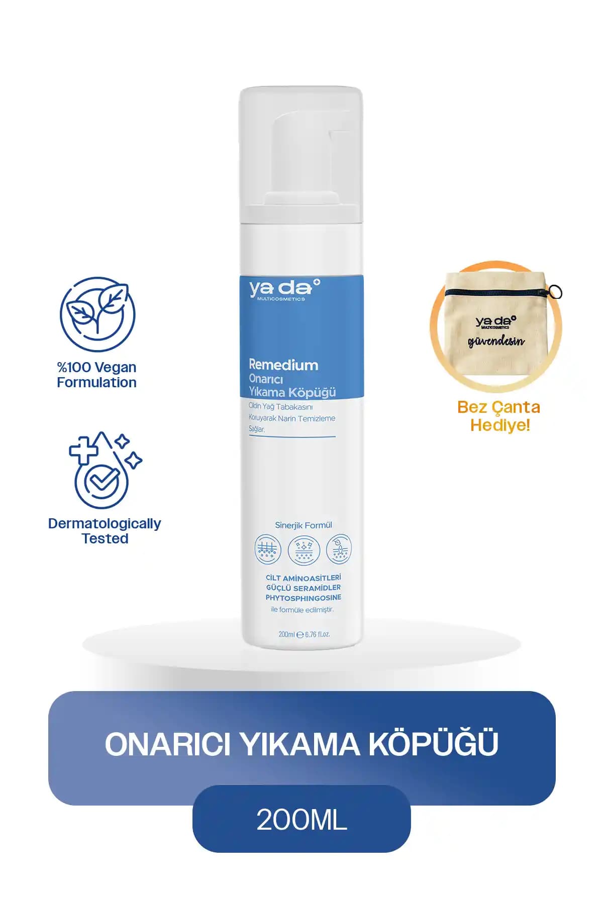 Multicosmetics Remedium Hassas ve Karma Ciltler İçin Derinlemesine Temizlik Yüz Yıkama Köpüğü