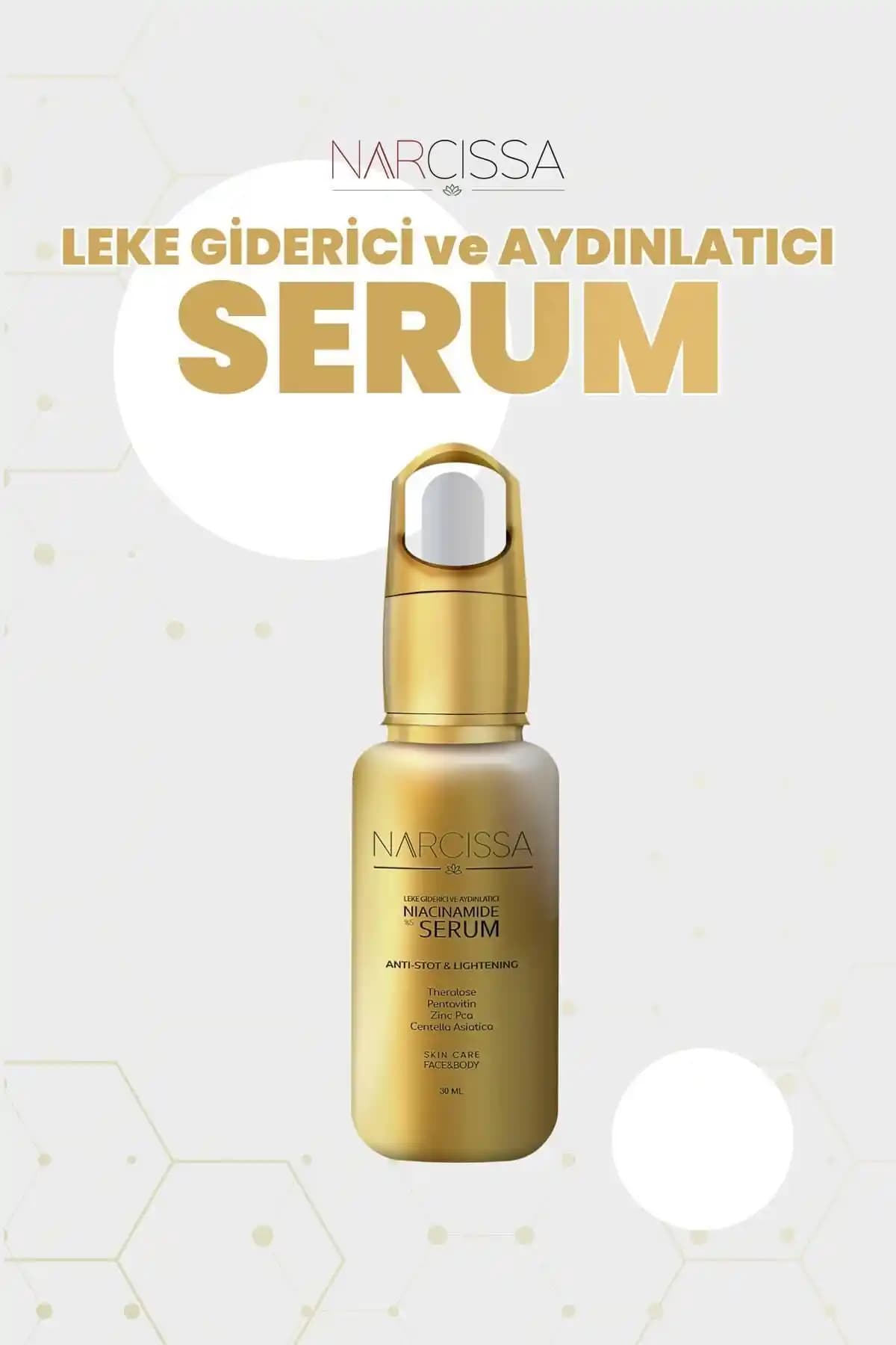 Narcissa Leke Giderici Serum ile Cilt Tonunu Eşitleyin ve Lekeleri Azaltın
