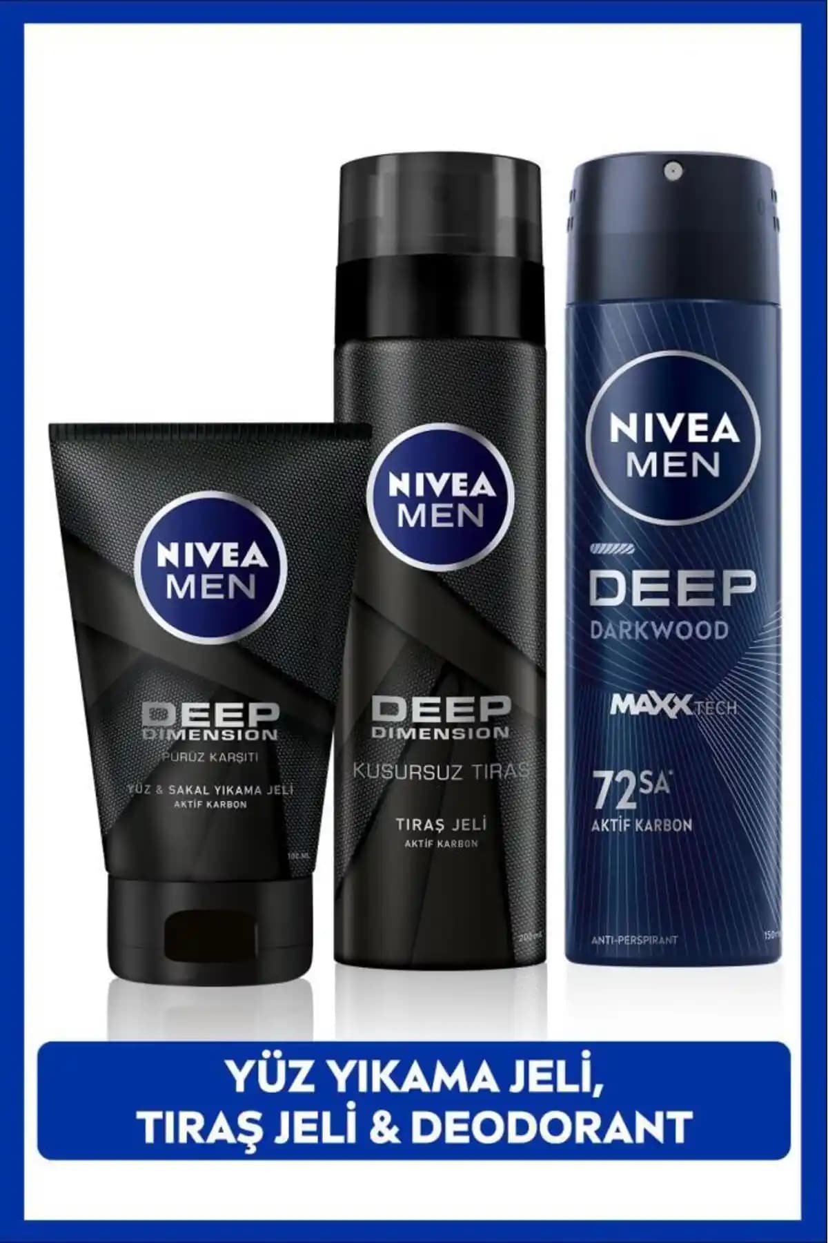 NIVEA MEN Günlük Erkek Bakım Serisi: Deodorant, Tıraş ve Temizlik Ürünleri