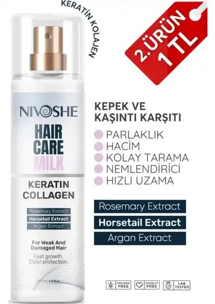 Nivoshe Kolajen ve Keratin Saç Bakım Sütü: Saç Sağlığını Güçlendiren Yenilikçi Formül