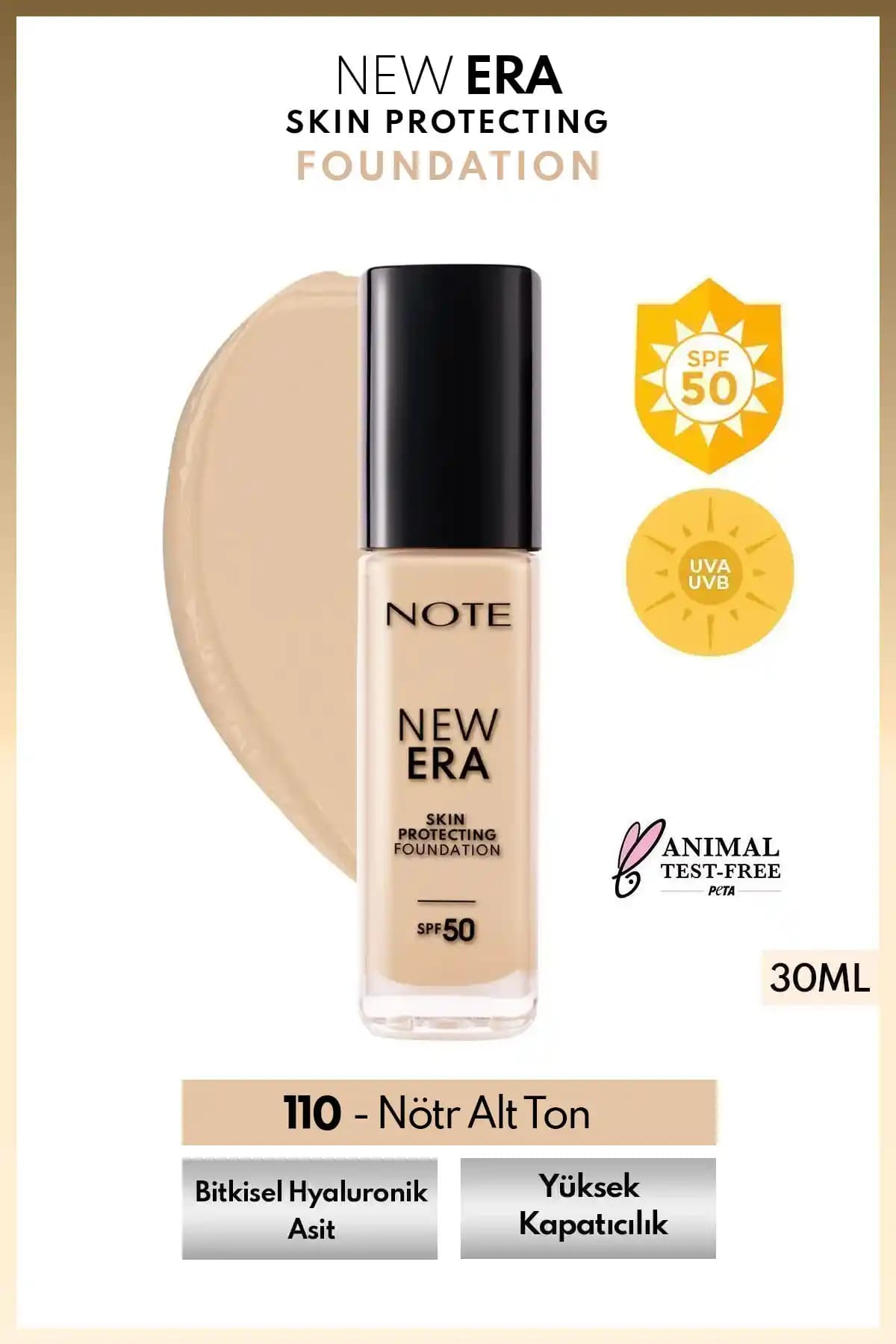 Note Cosmetics Yeni Nesil SPF 50 Fondöten: Yüksek Koruma ve Doğal Görünüm Sunan Makyaj Ürünü