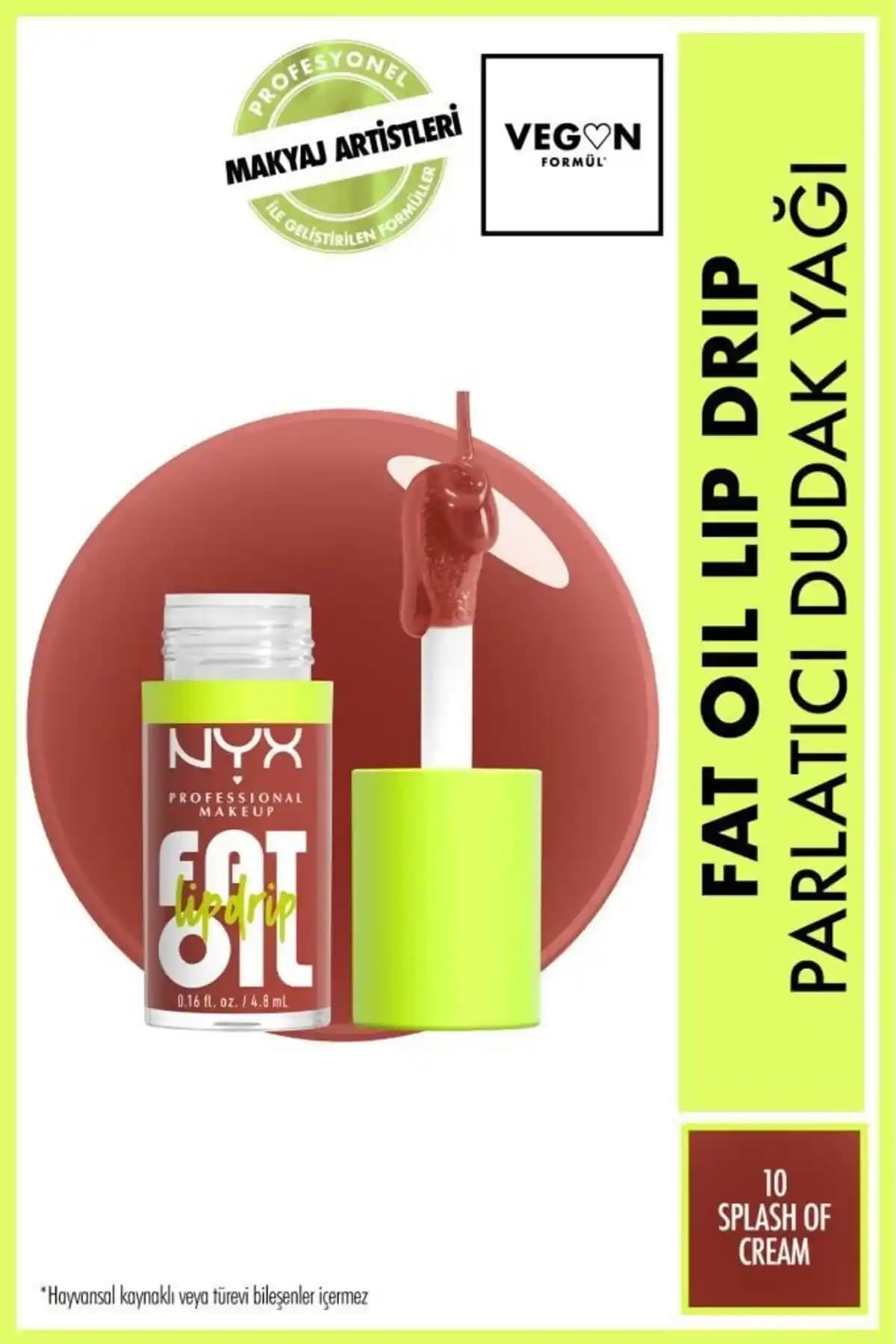 NYX Fat Oil Lip Drip Dudak Yağı: Doğal Parlaklık ve Nemlendirme Sağlayan Makyaj Ürünü