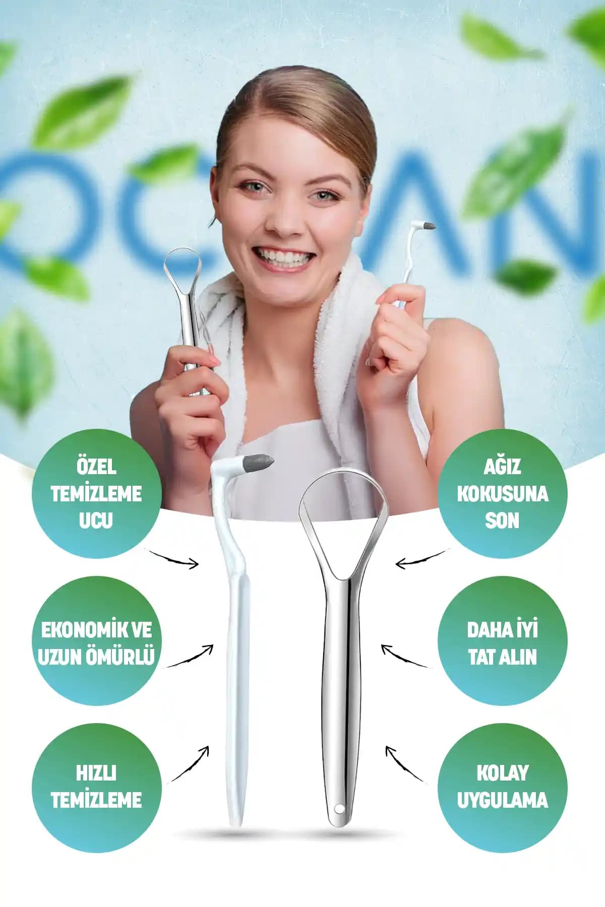 OceanCare Diş Silgisi: Paslanmaz Çelik Yapısıyla Etkili Ağız Hijyeni Sağlayan Yenilikçi Ürün