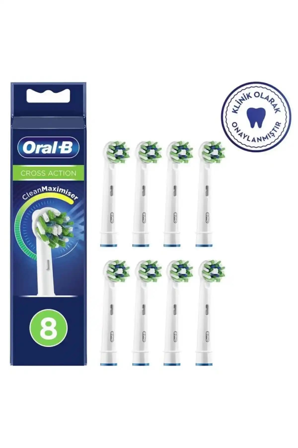 Oral-B Cross Action 8’li Teknolojili Yedek Fırça Başlığı - Ağız ve Diş Bakımında Yenilikçi Çözüm