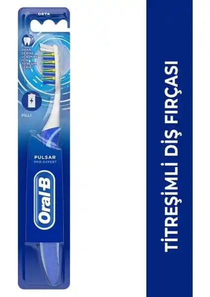 Oral-B Titreşi Mli Diş Fırçası Pro-Expert Pulsar 40 Orta: Yüksek Performanslı Ağız Bakım Cihazı