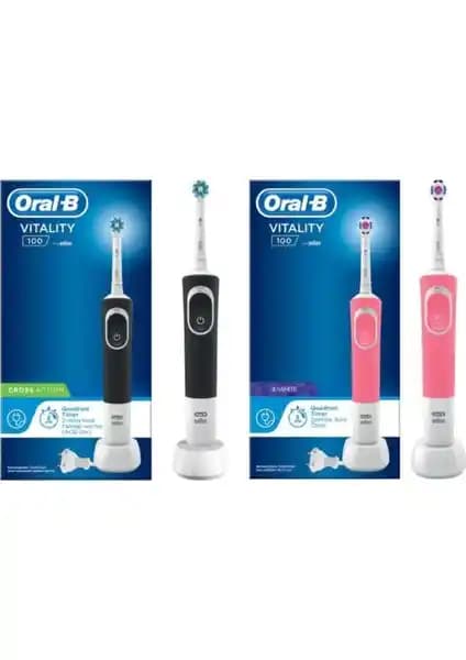 Oral-B Vitality D100 Şarjlı Diş Fırçası İncelemesi Siyah ve Pembe Renk Seçenekleriyle