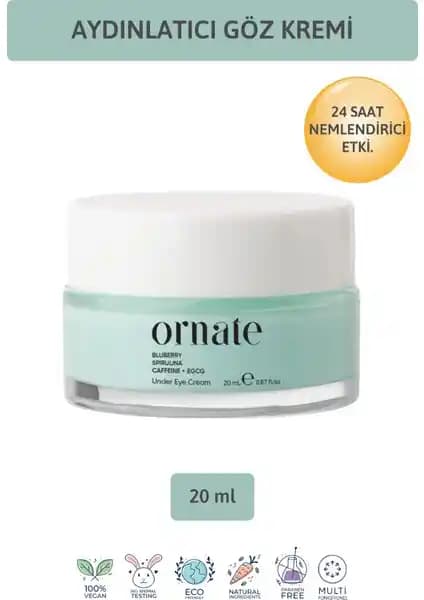 Ornate Göz Altı Kremi: Antioksidan İçeriğiyle Göz Çevresi Bakımında Yenilikçi Çözüm