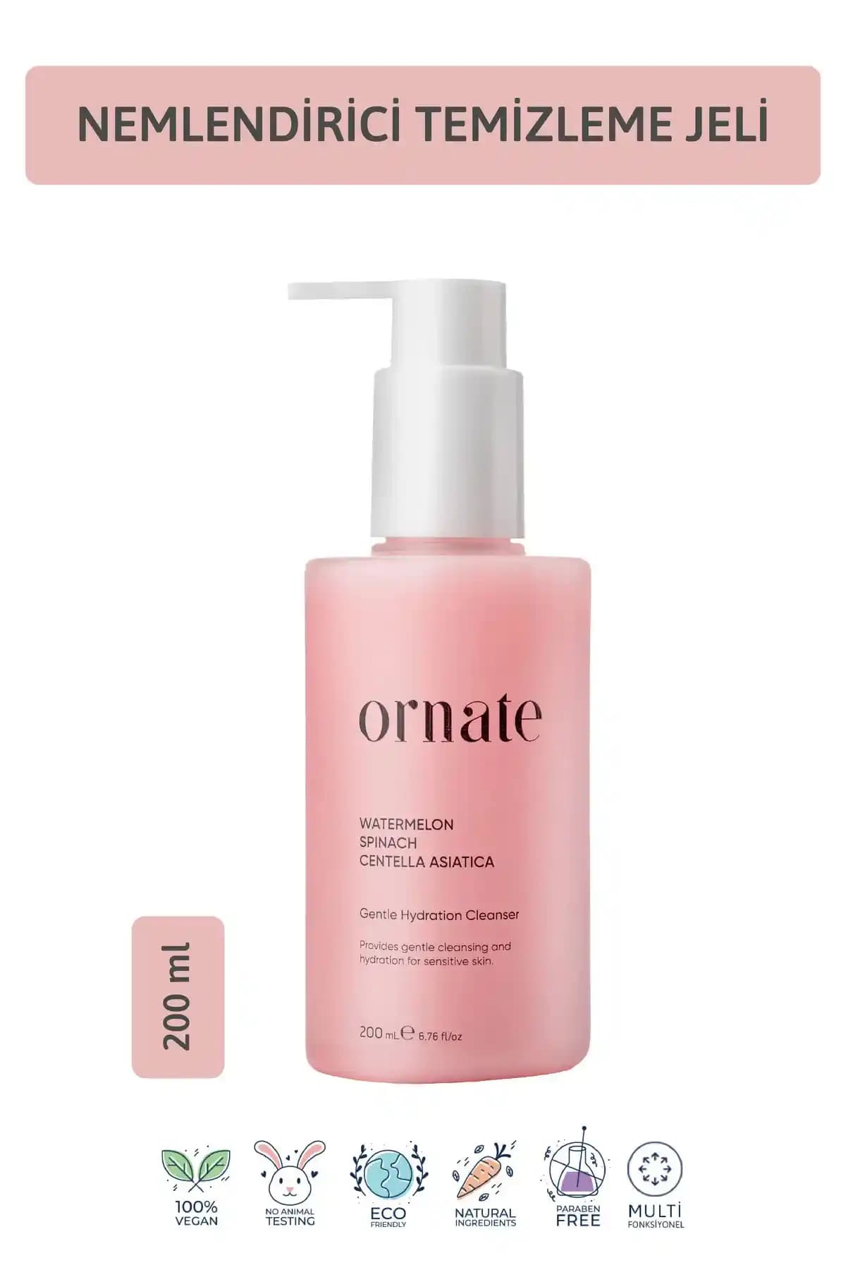 Ornate Tüm Ciltler İçin Nemlendirici Yüz Temizleme Jeli Ürün Tanıtımı ve Özellikleri