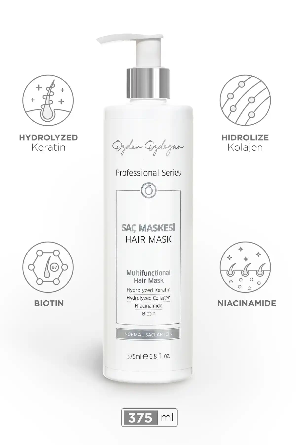 Özden Özdoğan Normal Saçlar İçin Keratin ve Biotin İçerikli Besleyici Saç Maskesi