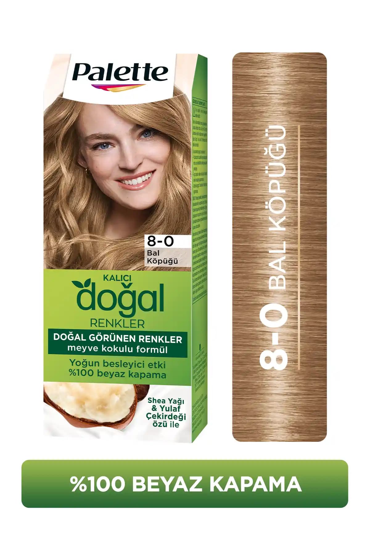 Palette Kalıcı Doğal Renkler 8-0 Bal Köpüğü Shea Yağı Saç Boyası İncelemesi ve Kullanım Rehberi