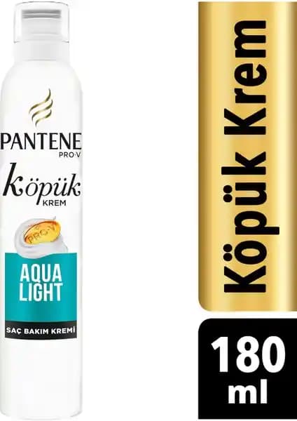 Pantene Aqualight Köpük Saç Bakım Kremi İnce ve Yağlı Saçlar İçin Hafif ve Etkili Bakım Ürünü