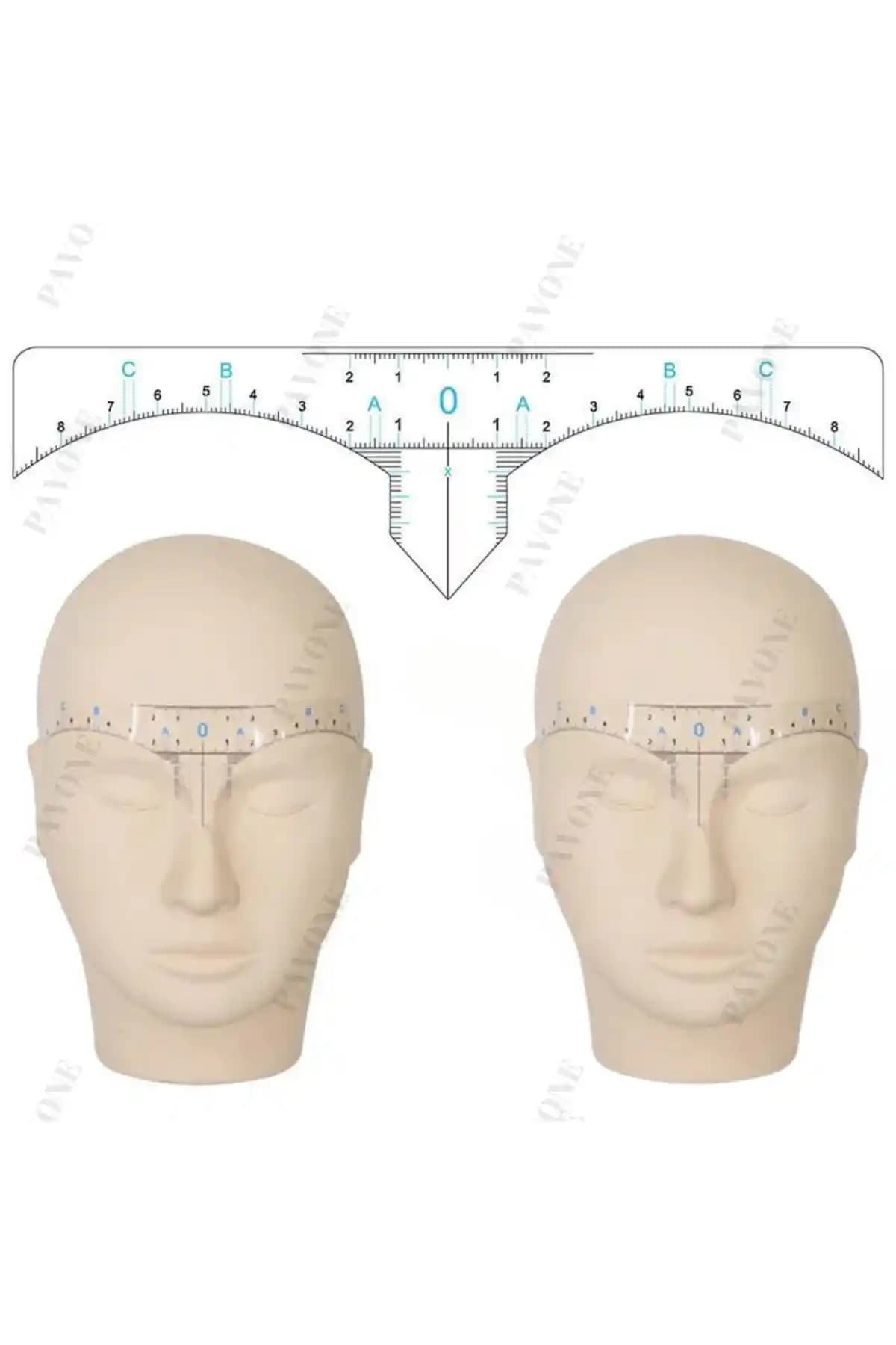 Pavone Kalıcı Makyaj Microblading İçin Sticker Kaş Ölçüm Cetveli Özellikleri ve Kullanım Avantajları