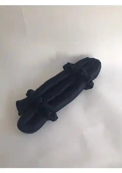 Pratik Dikisco Lacivert Saten Isısız Saç Şekillendirici Saç Sosisi ve Tokalar