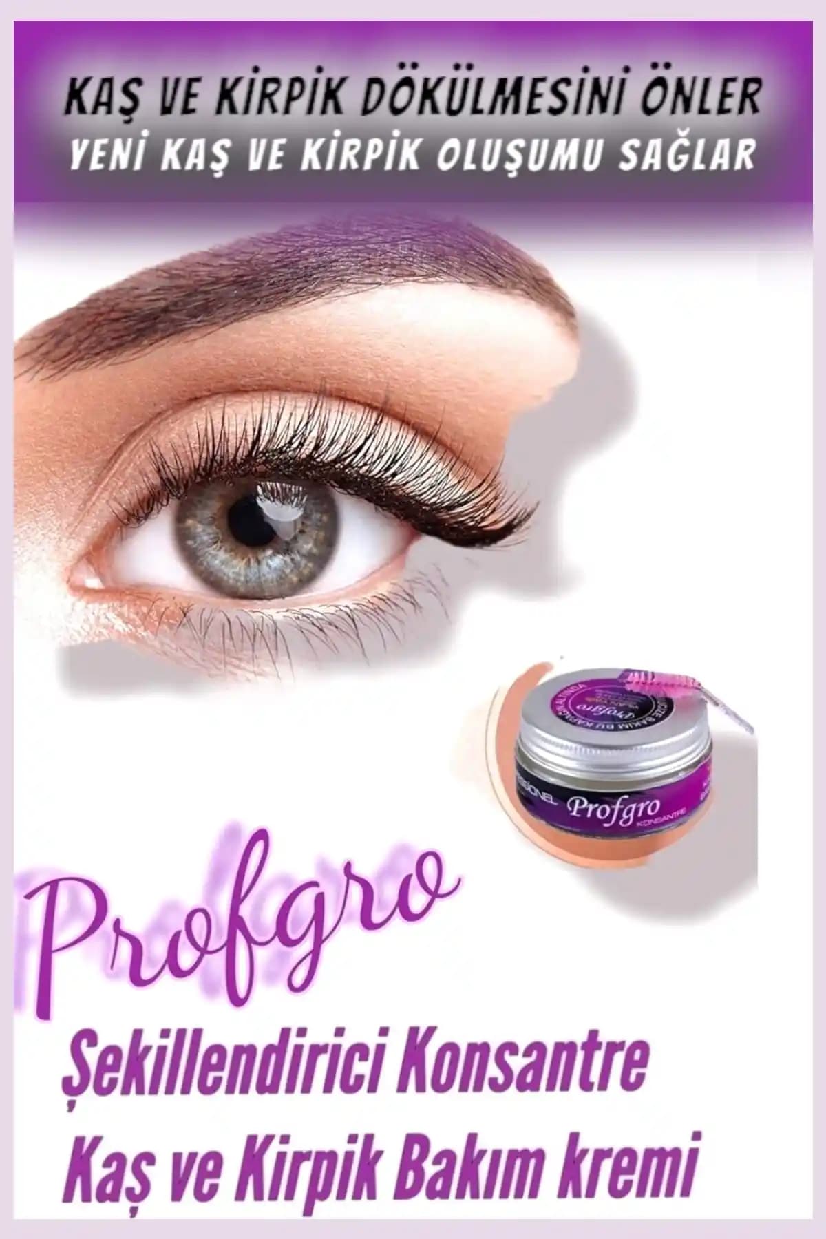 PROFGRO Premium Yılan Yağı Şekillendirici Konsantre ile Kaş ve Kirpik Bakımında Doğal Güzellik