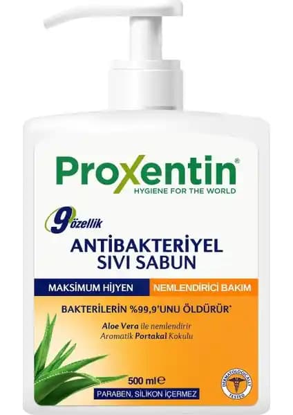Proxentin Antibakteriyel Sıvı Sabun 500 ml hijyen ve temizlik için etkili çözüm