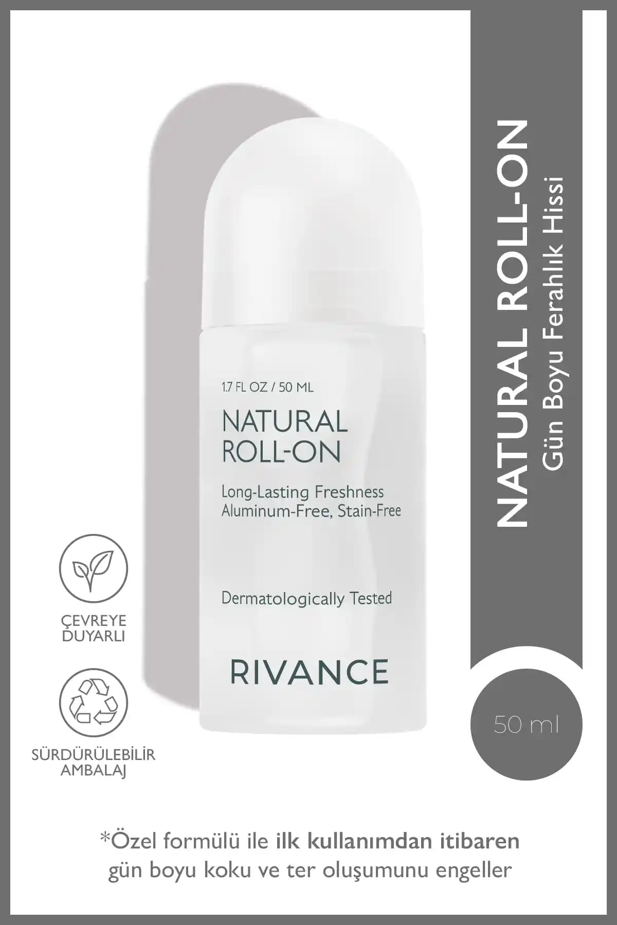 Rivance %100 Doğal Roll-On Deodorant: Sağlıklı ve Etkili Kişisel Bakım Çözümü