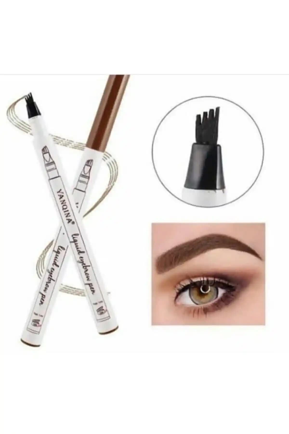 Roesıa Rose Kahverengi Mikroblading Kaş Kalemi ile Doğal ve Belirgin Kaşlar Yaratın