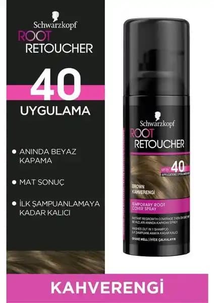 Schwarzkopf Root Retoucher: Hızlı ve Doğal Beyaz Kapama Spreyi Özellikleri ve Kullanımı